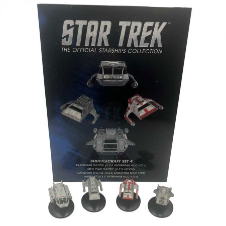 Star Trek Starship Diecast Mini replikas Shuttle Set 4